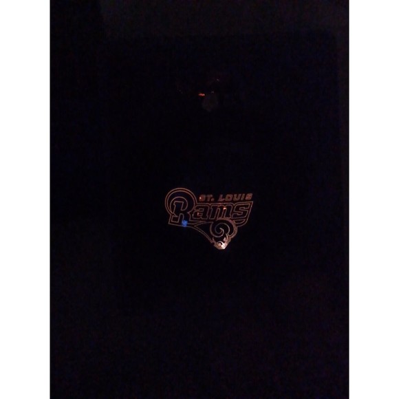 Hallmark SC Christmas St Louis Rams Lighted 4" Ornament Laser Engraved Glass - Picture 2 of 5